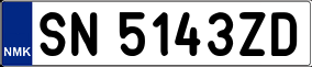 Trailer License Plate